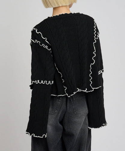 [人氣款2.0 -  材質版型升級] w closet 靚配色針織Cardigan - Image 56