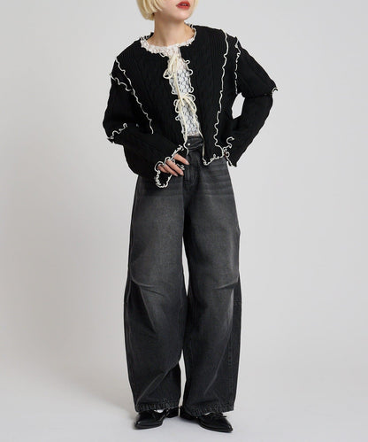 [人氣款2.0 -  材質版型升級] w closet 靚配色針織Cardigan - Image 57