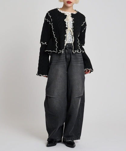 [人氣款2.0 -  材質版型升級] w closet 靚配色針織Cardigan - Image 59