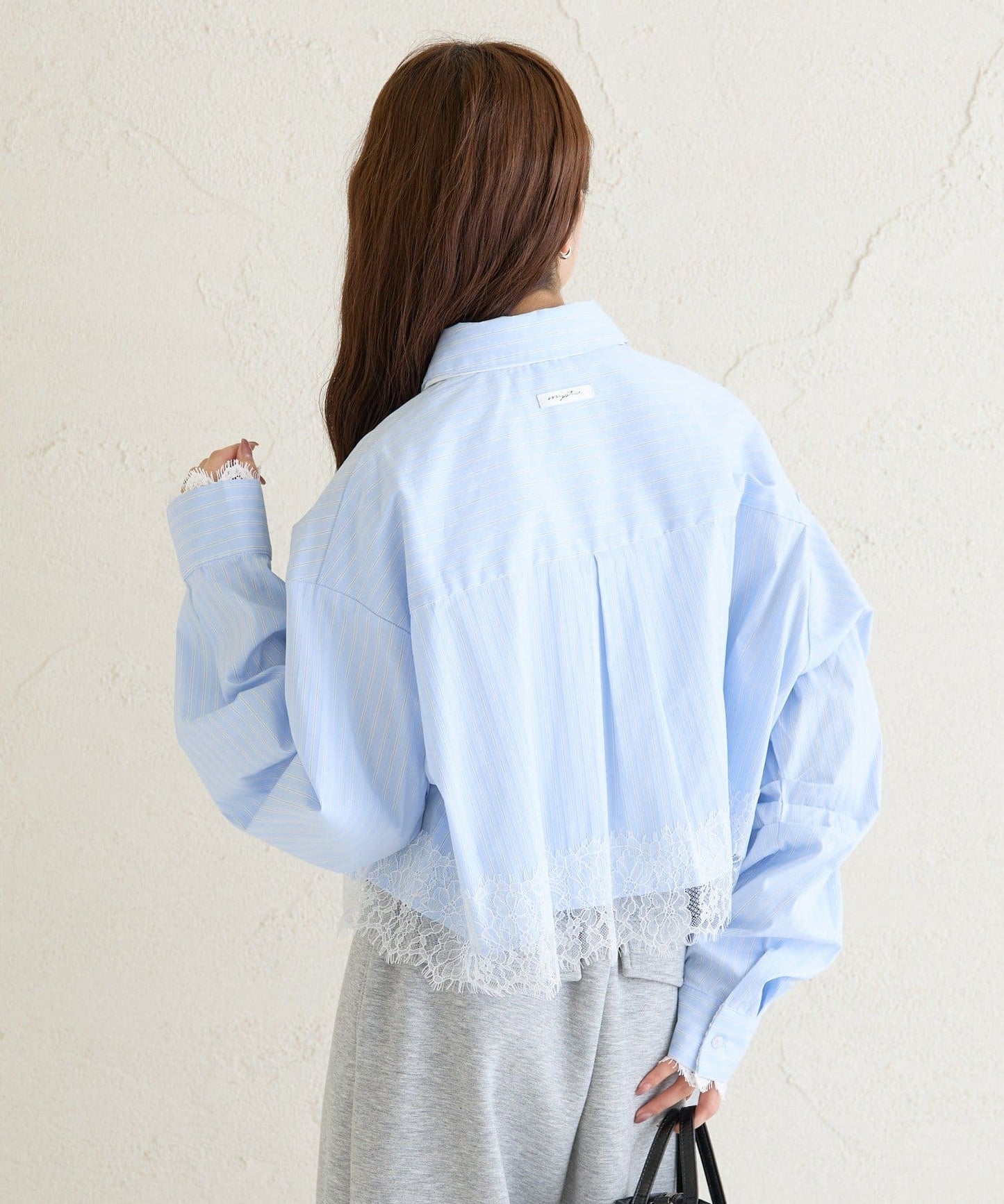 mystic 下擺Lace條紋Shirt - Image 13