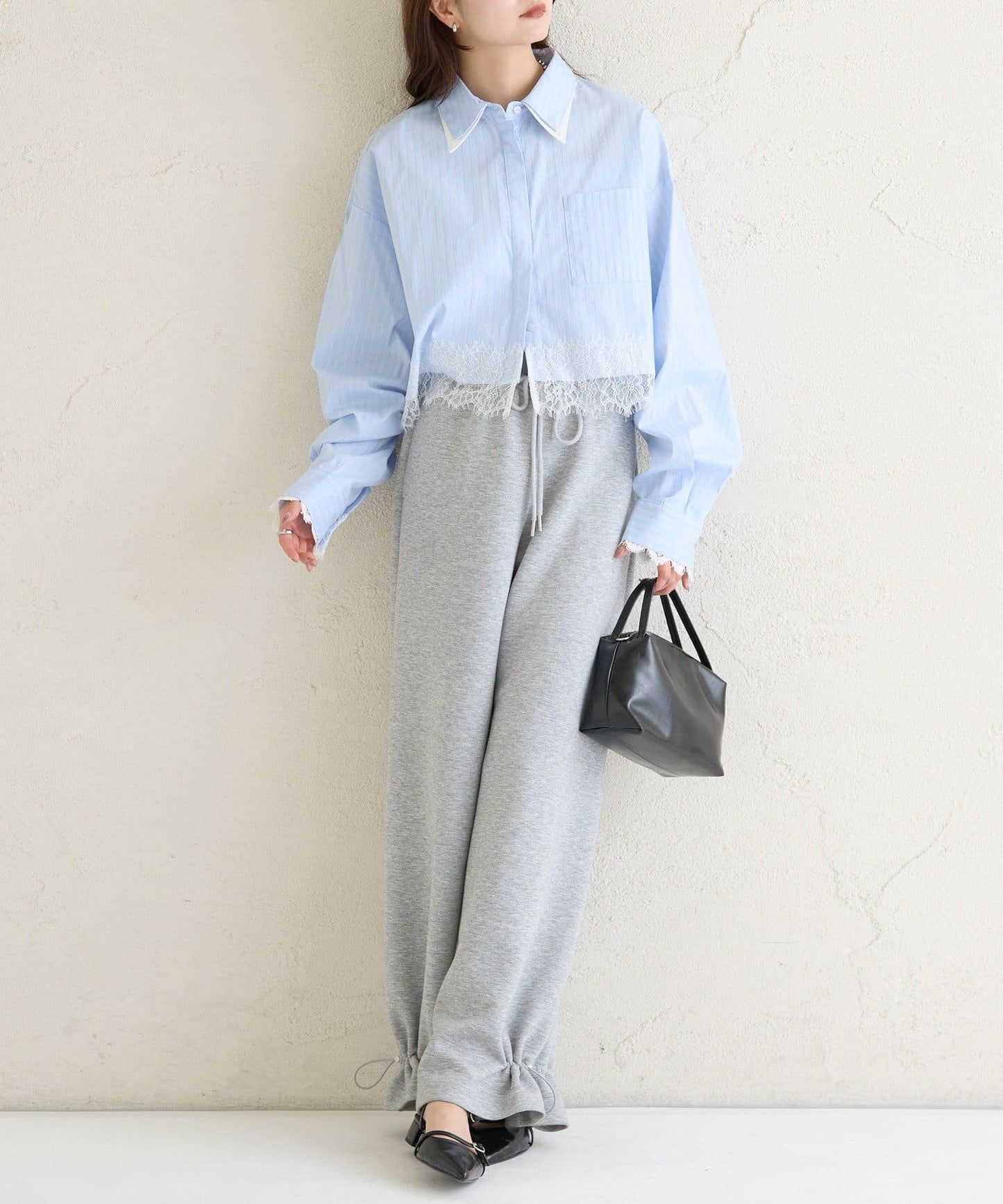 mystic 下擺Lace條紋Shirt - Image 19