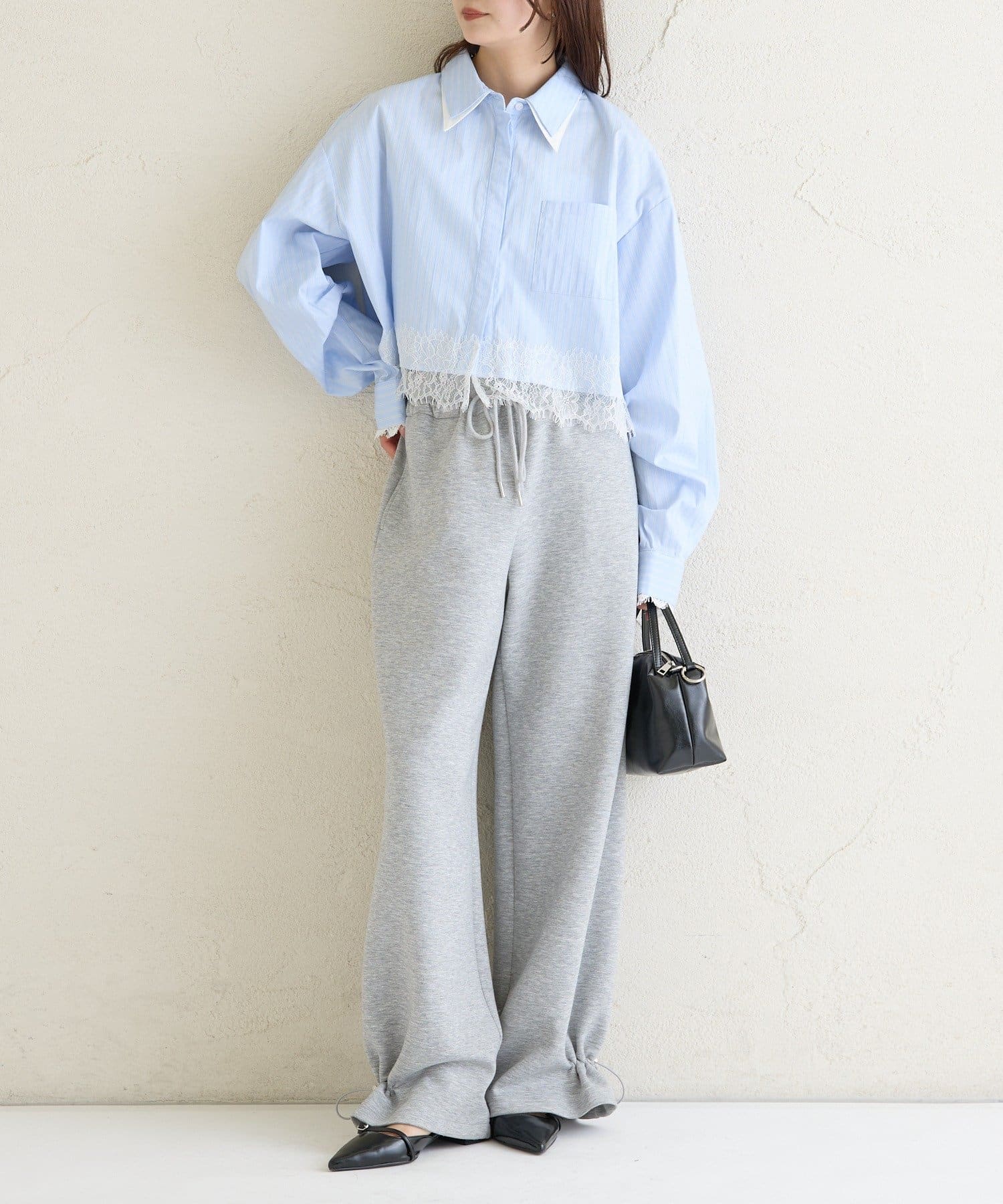 mystic 下擺Lace條紋Shirt - Image 20