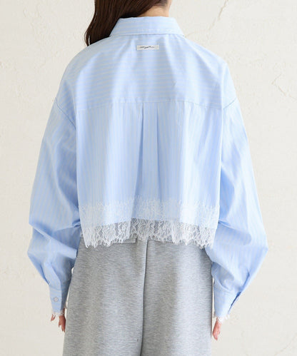mystic 下擺Lace條紋Shirt - Image 23