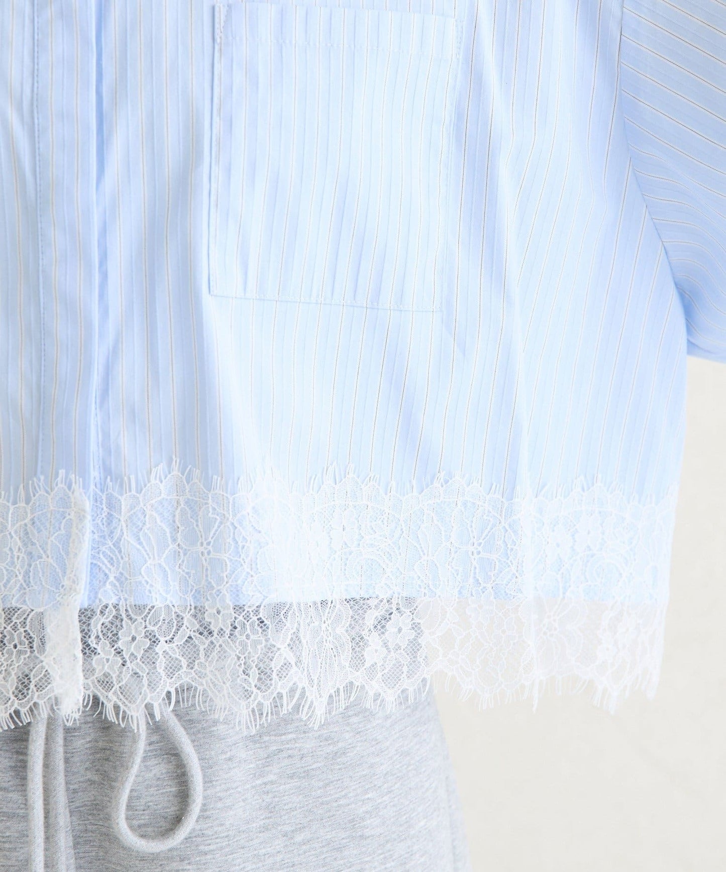 mystic 下擺Lace條紋Shirt - Image 27