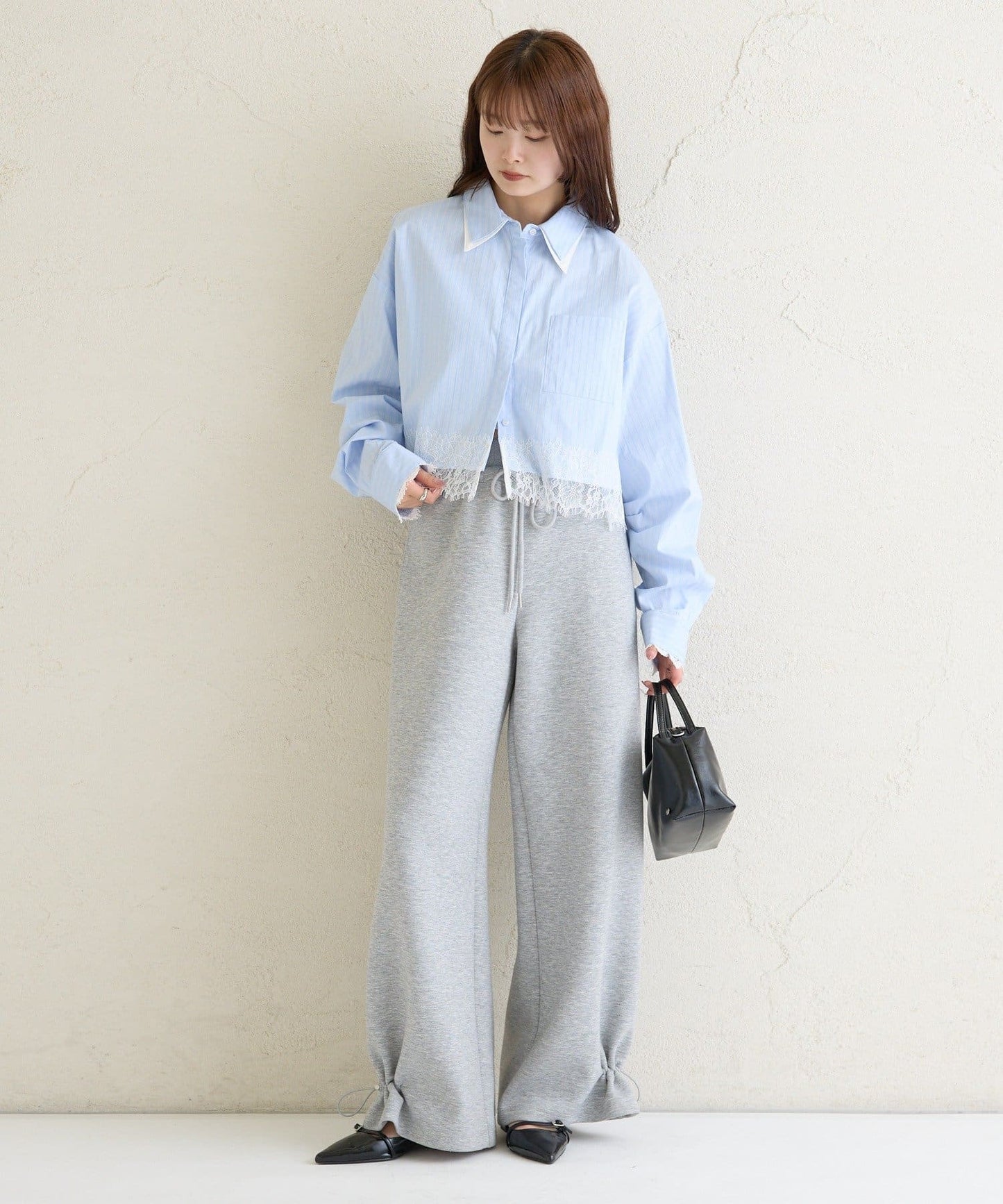 mystic 下擺Lace條紋Shirt - Image 10