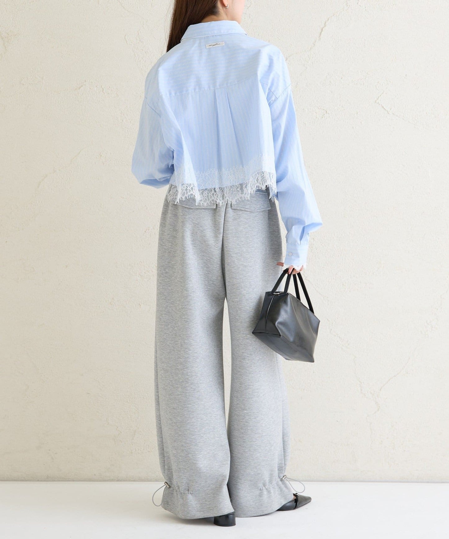 mystic 下擺Lace條紋Shirt - Image 11