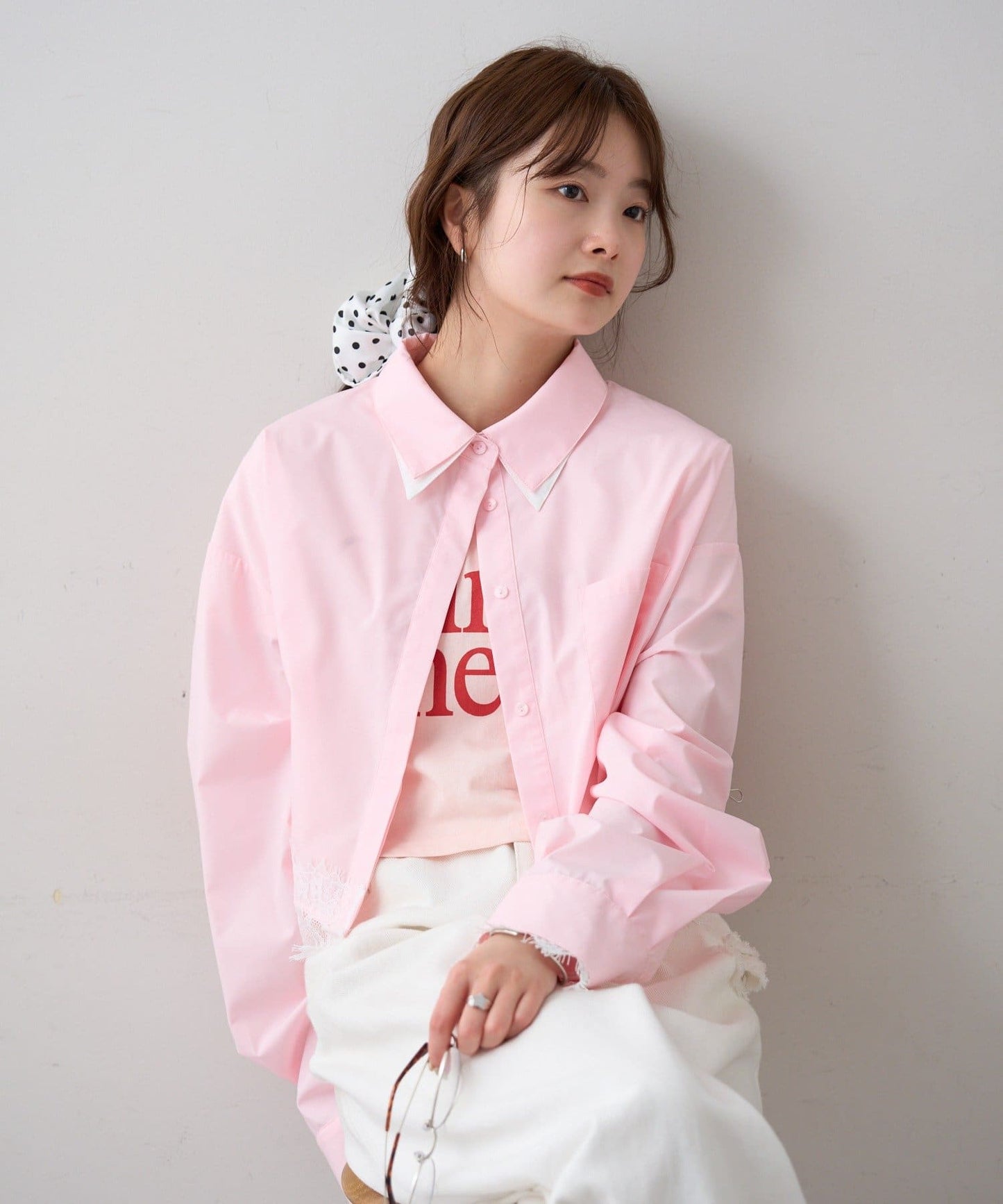 mystic 下擺Lace條紋Shirt - Image 53