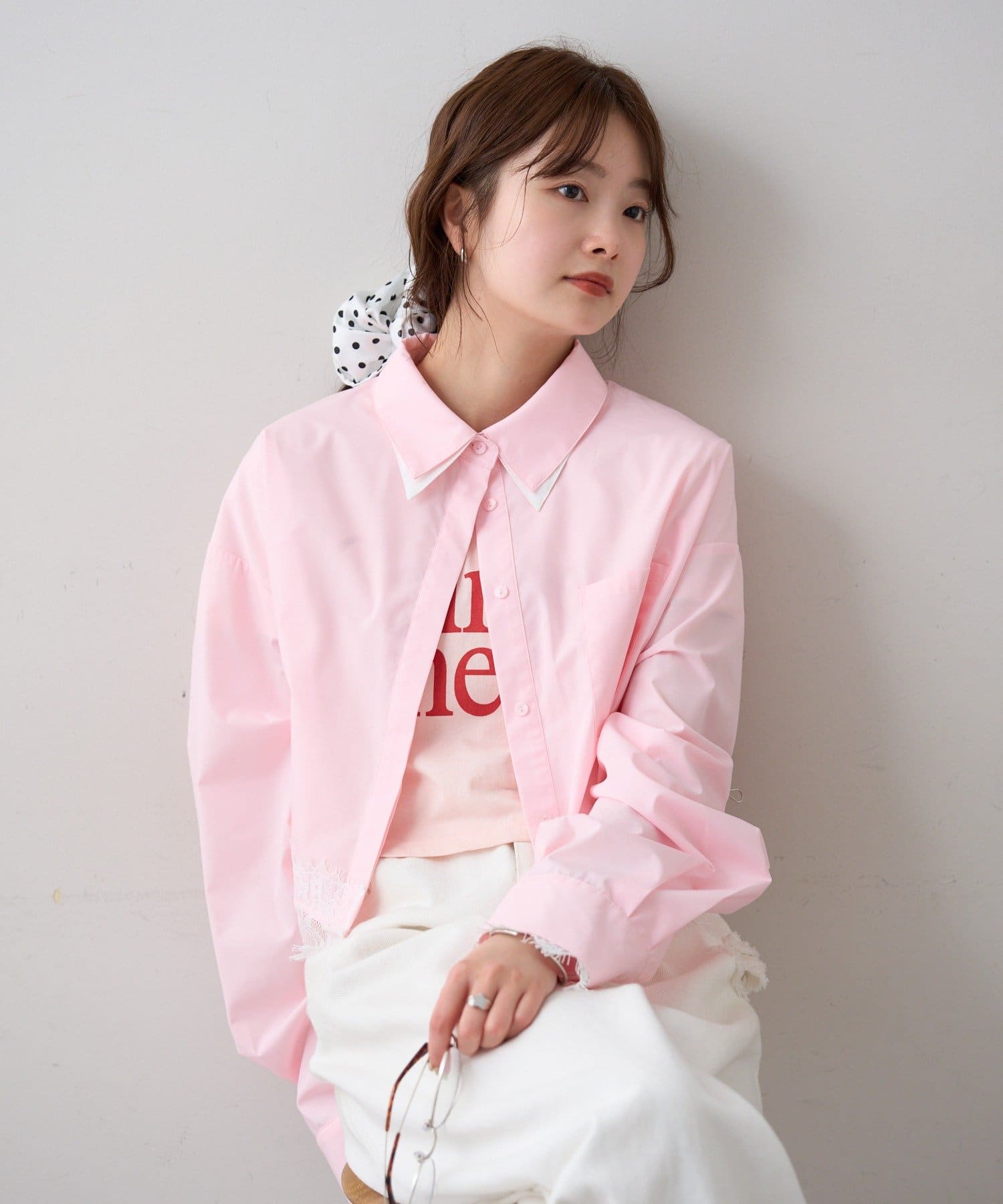 mystic 下擺Lace條紋Shirt - Image 53