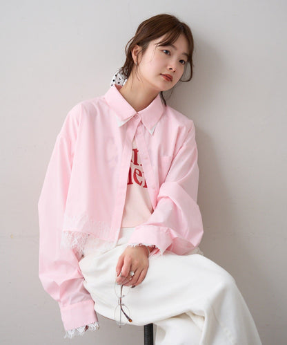 mystic 下擺Lace條紋Shirt - Image 54