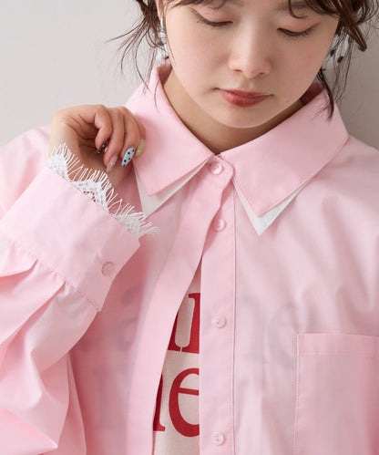 mystic 下擺Lace條紋Shirt - Image 55