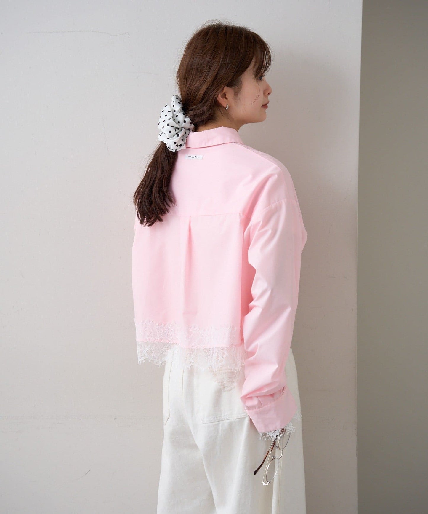 mystic 下擺Lace條紋Shirt - Image 58