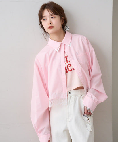 mystic 下擺Lace條紋Shirt - Image 49