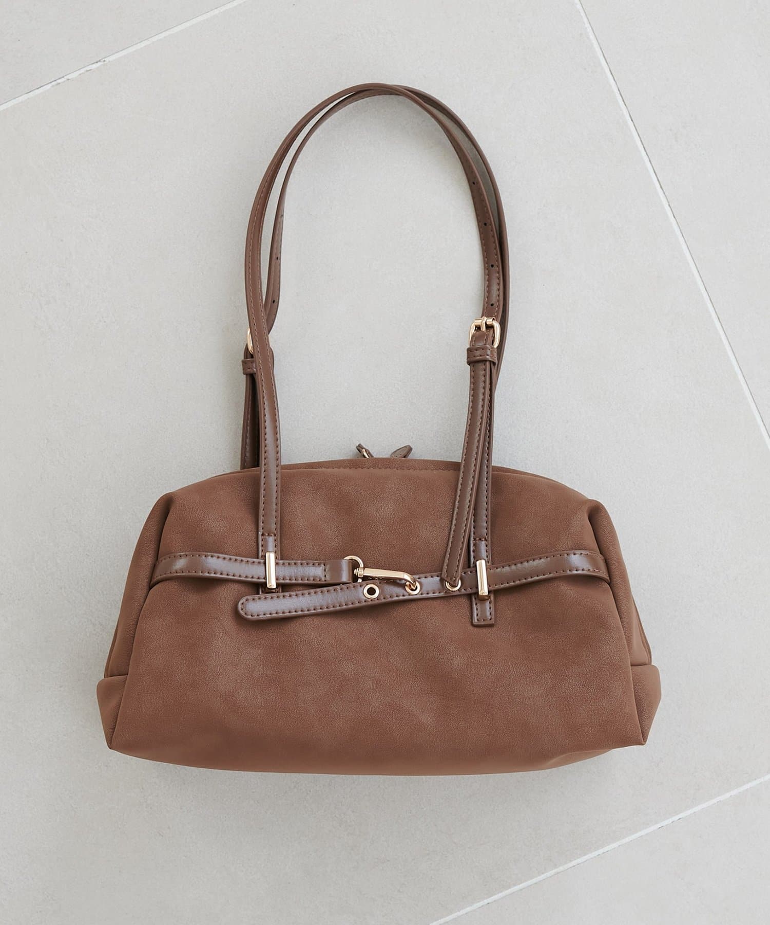 DISCOAT Metal Belt Long Handle Boston Bag - Image 26