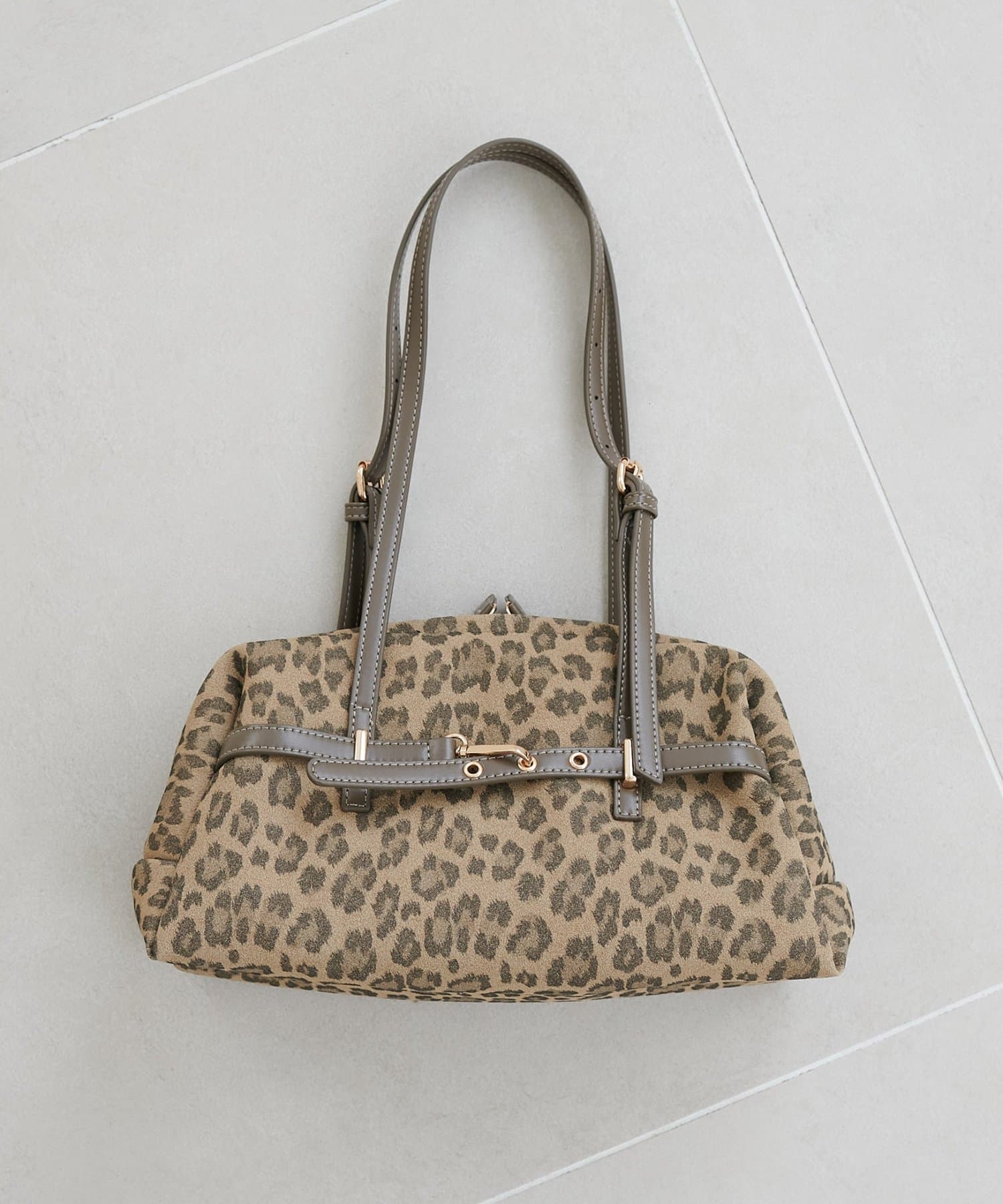 DISCOAT Metal Belt Long Handle Boston Bag - Image 25