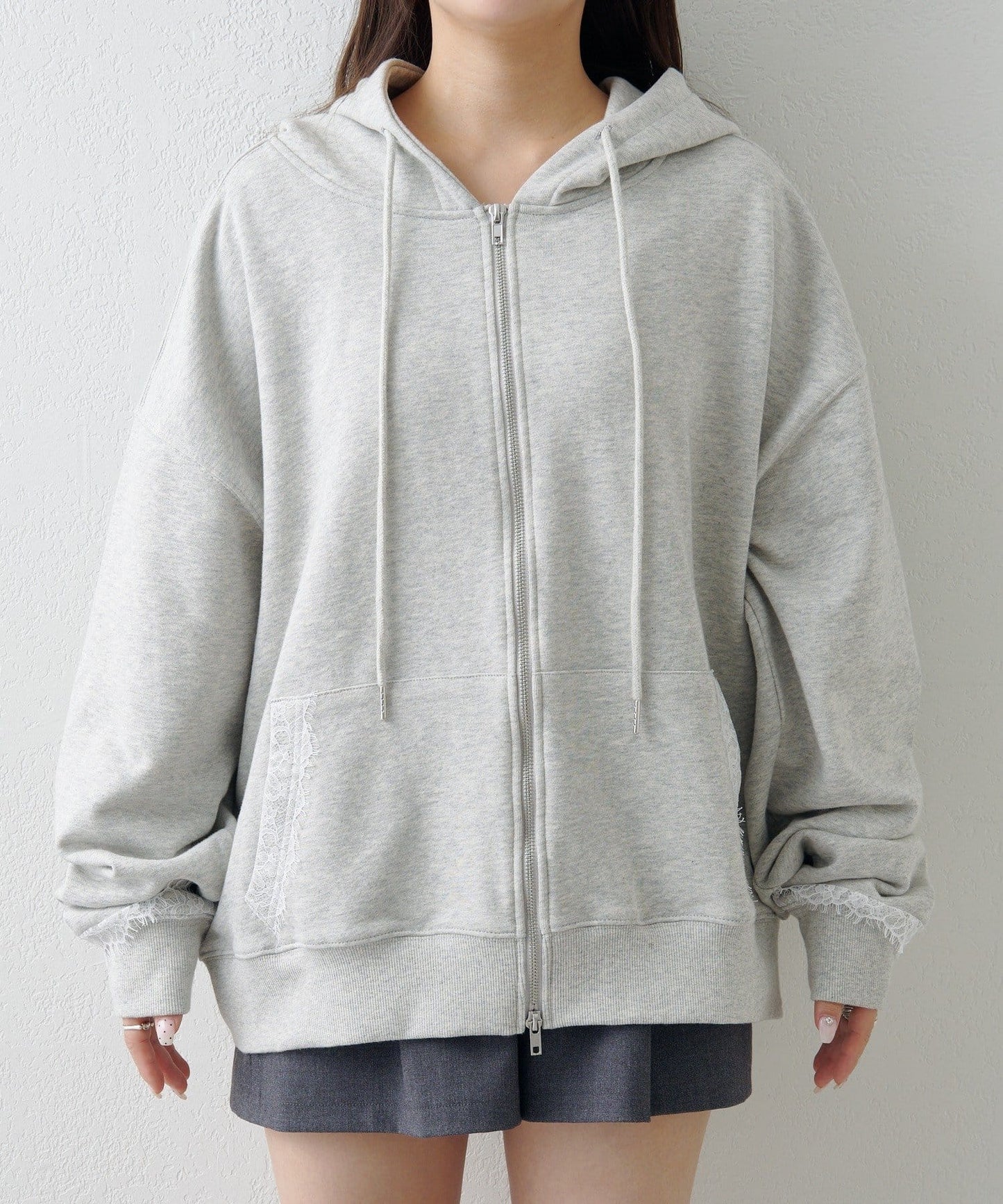 Kastane Lace sweatshirt hoodie - Image 15