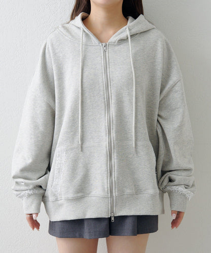 Kastane Lace sweatshirt hoodie - Image 15