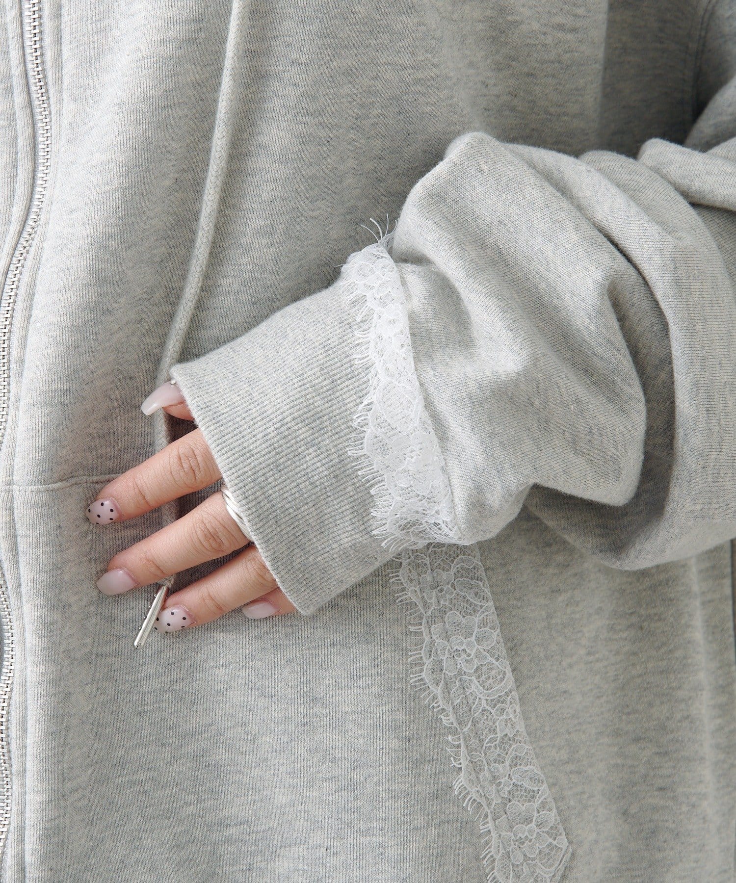 Kastane Lace sweatshirt hoodie - Image 21