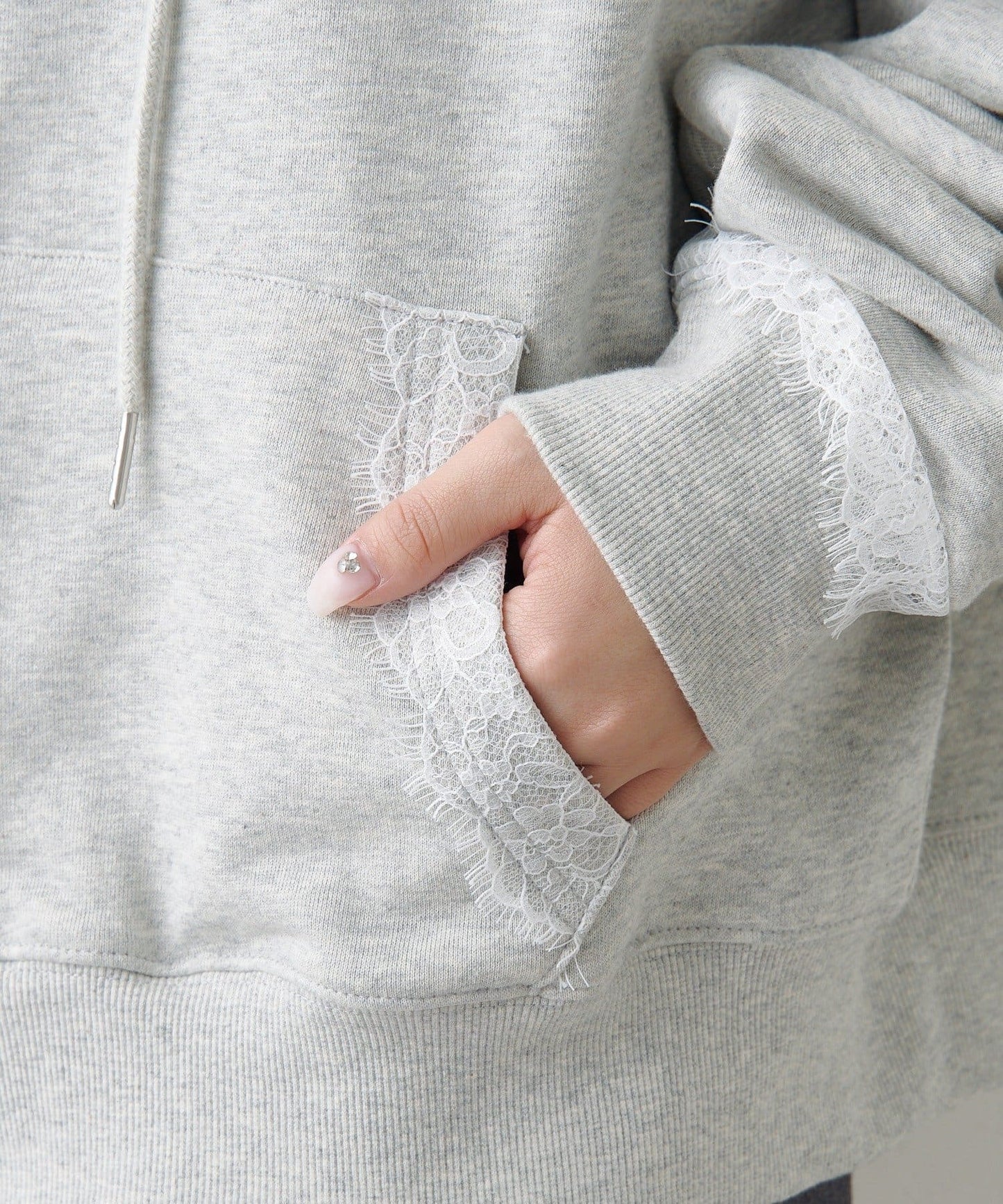 Kastane Lace sweatshirt hoodie - Image 23