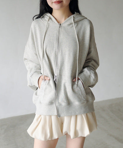 Kastane Lace sweatshirt hoodie - Image 4