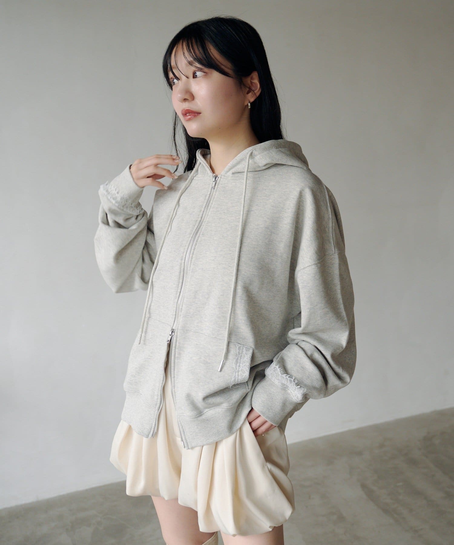 Kastane Lace sweatshirt hoodie - Image 6
