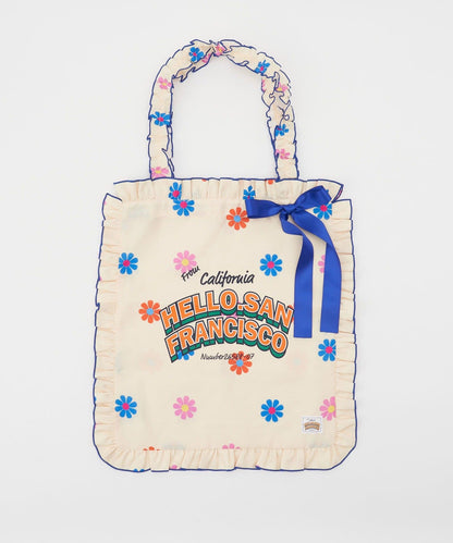 HELLO.SANFRANCISCO Ribbon Tote Bag + Sticker + 雜誌 - Image 3