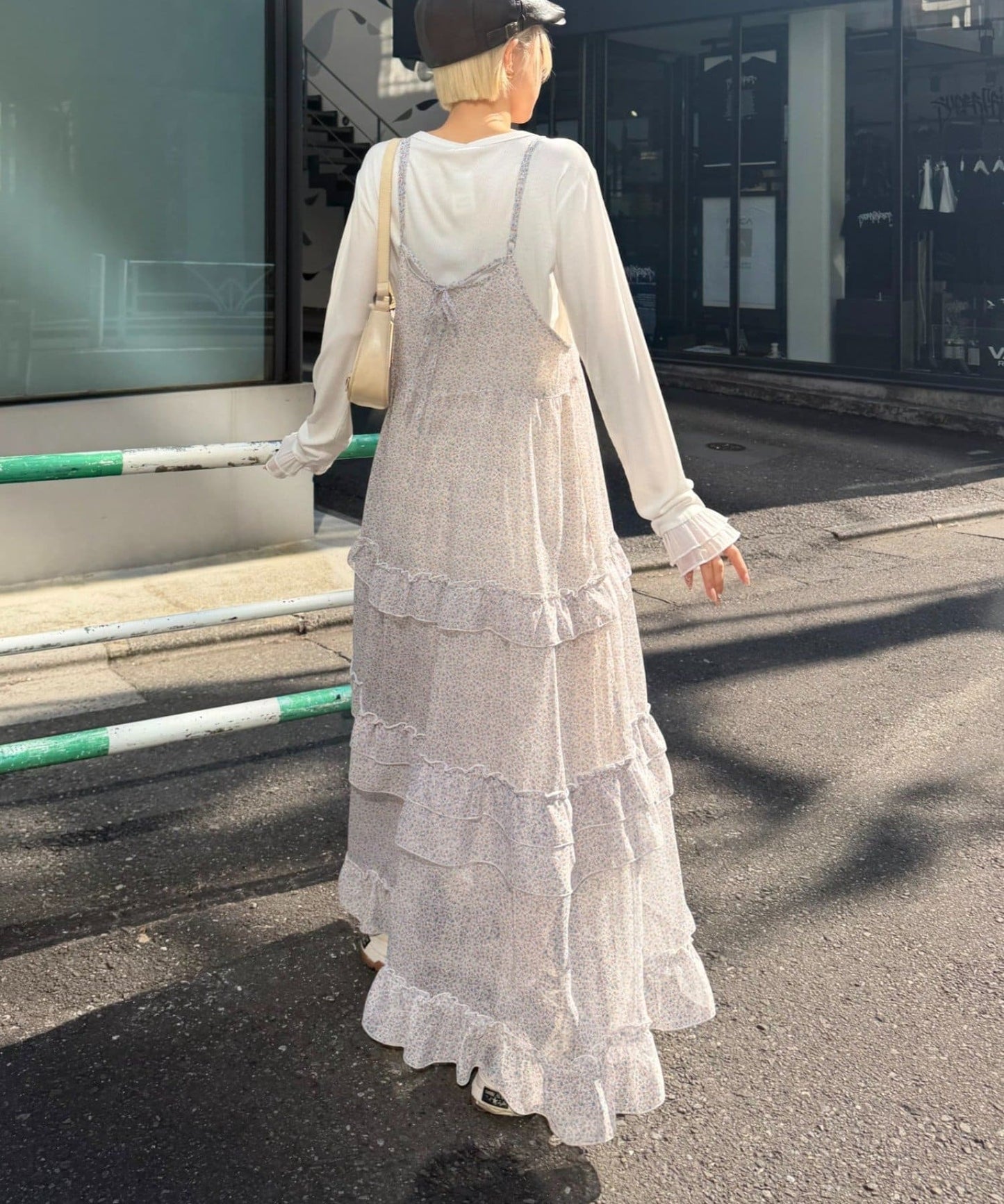 w closet 碎花多層吊帶ops - Image 4