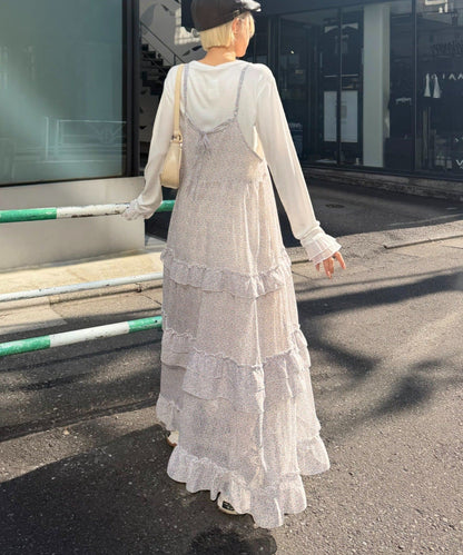 w closet 碎花多層吊帶ops - Image 4