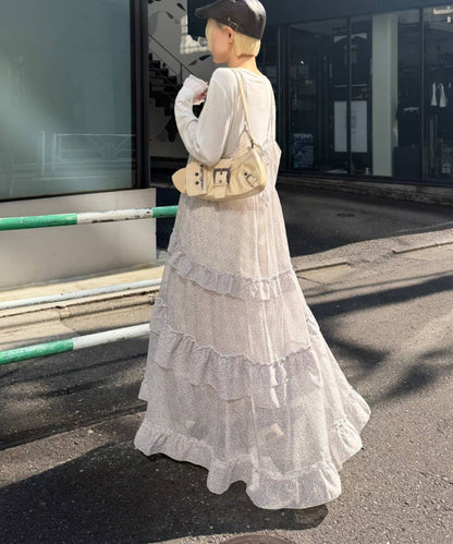 w closet 碎花多層吊帶ops - Image 5