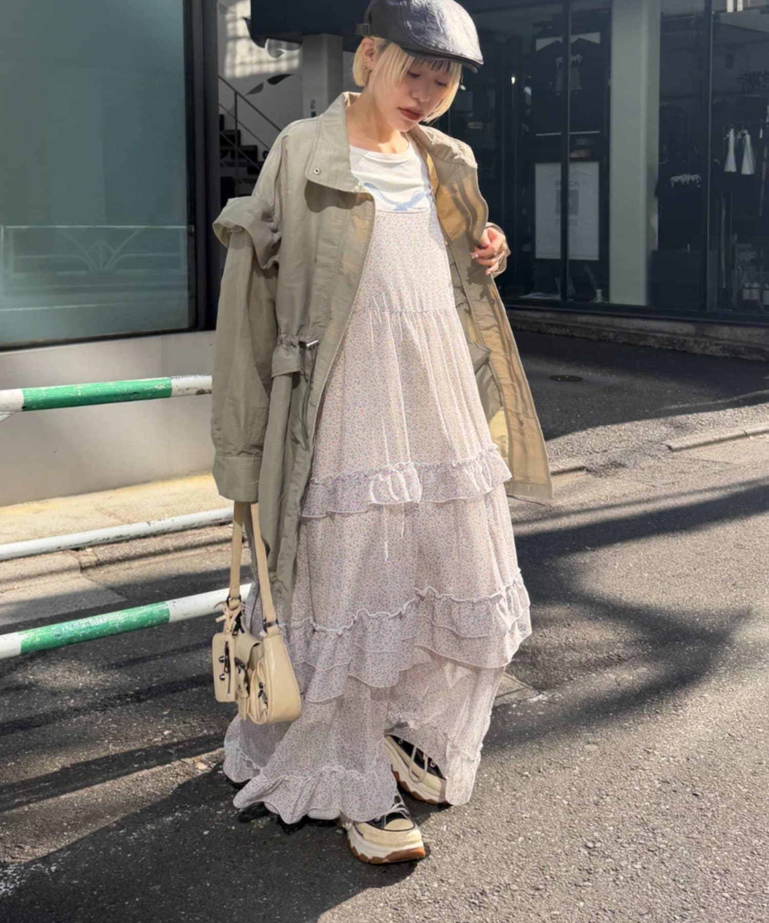 w closet 碎花多層吊帶ops - Image 6