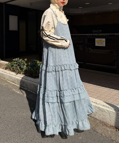 w closet 碎花多層吊帶ops - Image 9