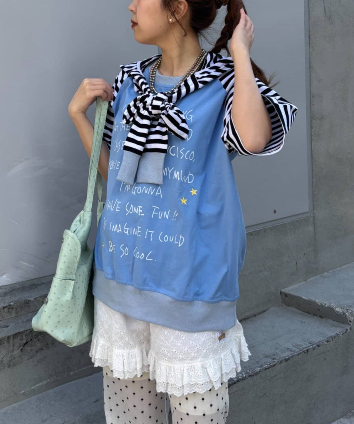 HELLO.SANFRANCISCO Tee with Hooded Ribbon - Image 14