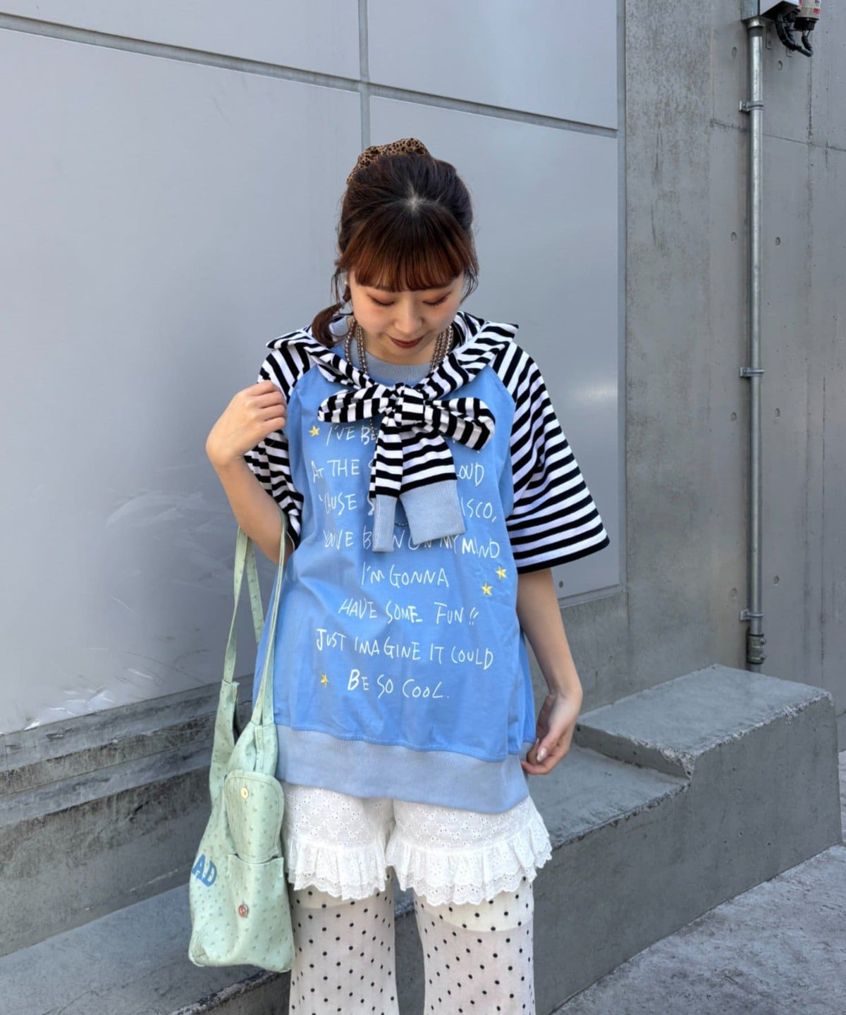 HELLO.SANFRANCISCO Tee with Hooded Ribbon - Image 15