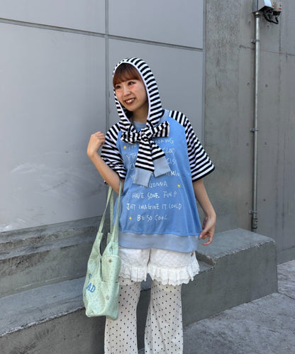 HELLO.SANFRANCISCO Tee with Hooded Ribbon - Image 17