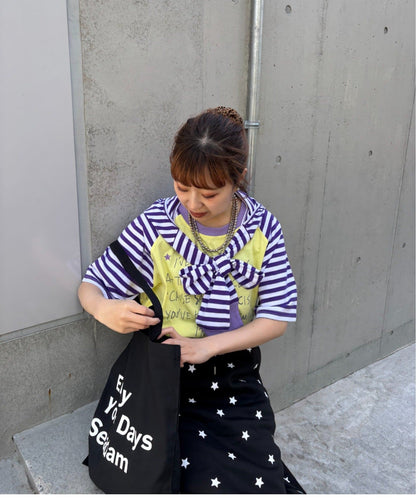 HELLO.SANFRANCISCO Tee with Hooded Ribbon - Image 4