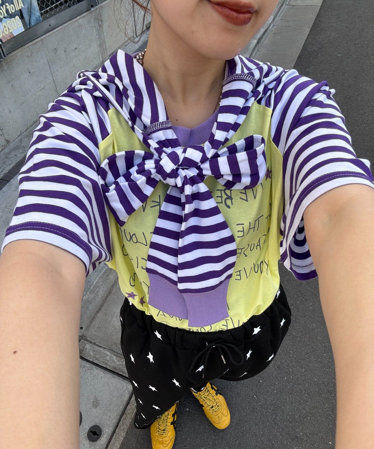 HELLO.SANFRANCISCO Tee with Hooded Ribbon - Image 6