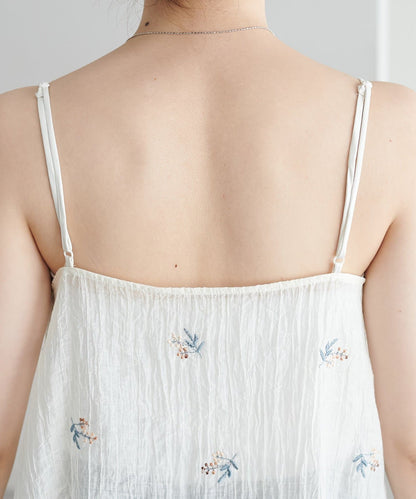 DISCOAT 刺繡薄紗Lace邊吊帶衫 - Image 64