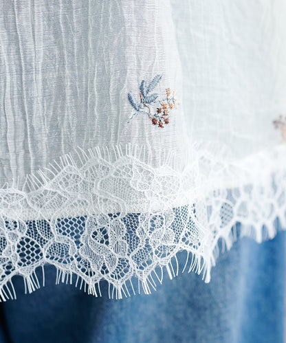 DISCOAT 刺繡薄紗Lace邊吊帶衫 - Image 66