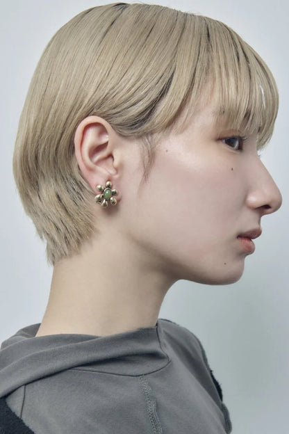 GOLDY Vintage flower Earrings