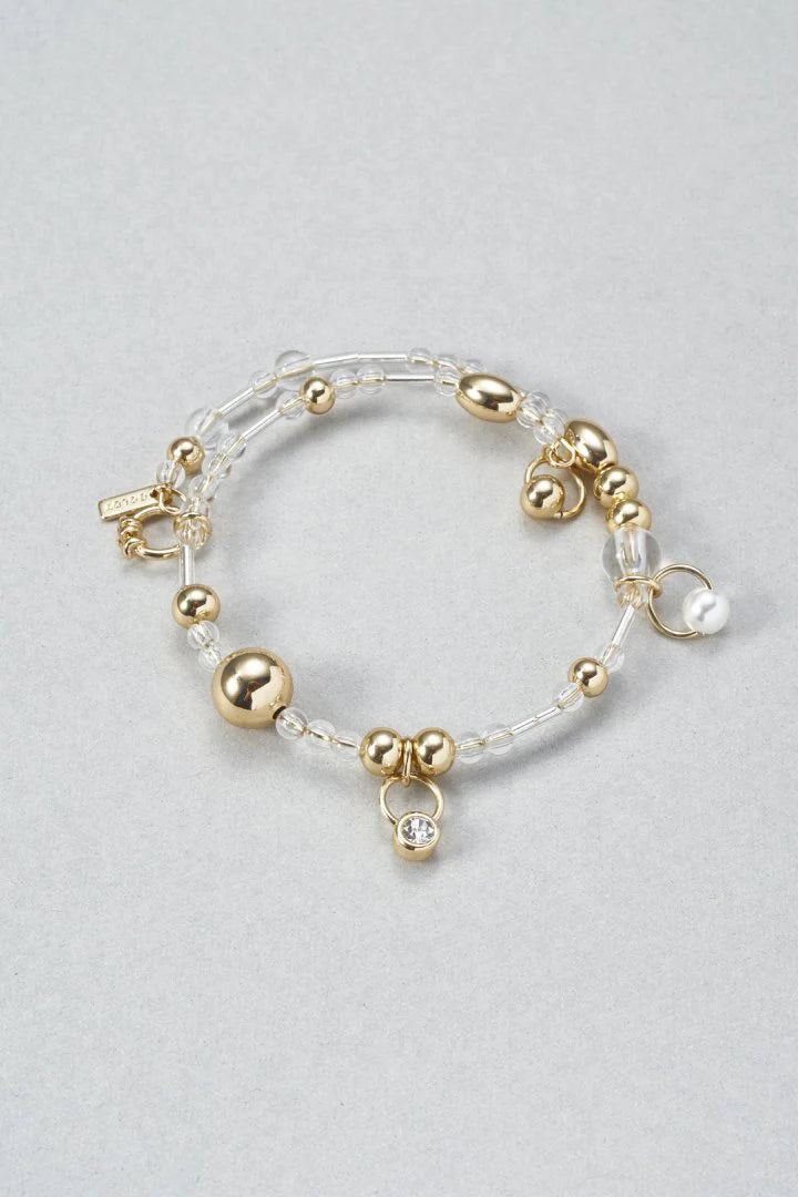 GOLDY multi-beaded bangle