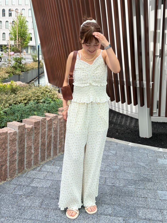 Kastane 褶皺碎花連身褲 - Image 35