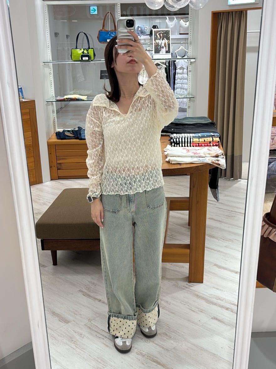 CIAOPANIC 2-Way Lace Polo 長袖 Top - Image 39
