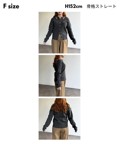 CPCM x U.S. POLO ASSN. Collared Knit Button Cardigan - Image 5