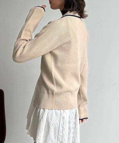 CPCM x U.S. POLO ASSN. Collared Knit Button Cardigan - Image 9