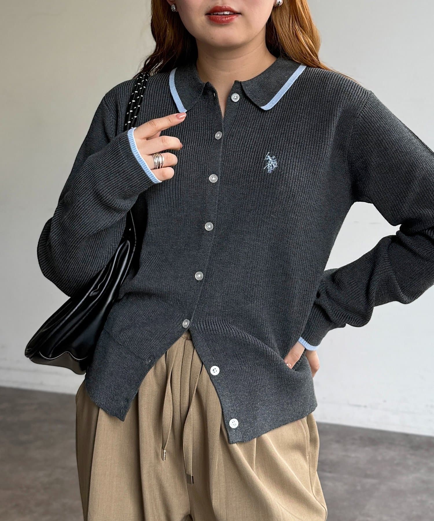 CPCM x U.S. POLO ASSN. Collared Knit Button Cardigan - Image 18
