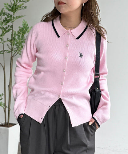 CPCM x U.S. POLO ASSN. Collared Knit Button Cardigan - Image 23
