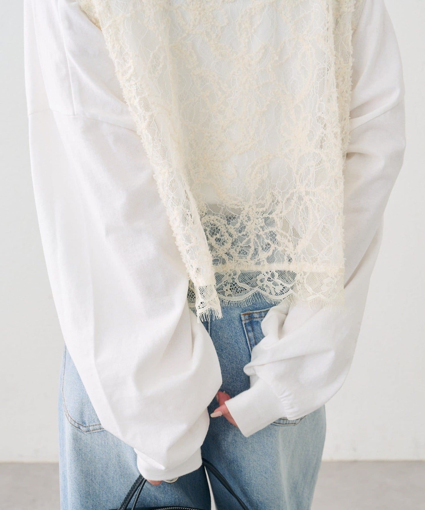 [2件SET] mystic Multi-way lace layered jacket - Image 42