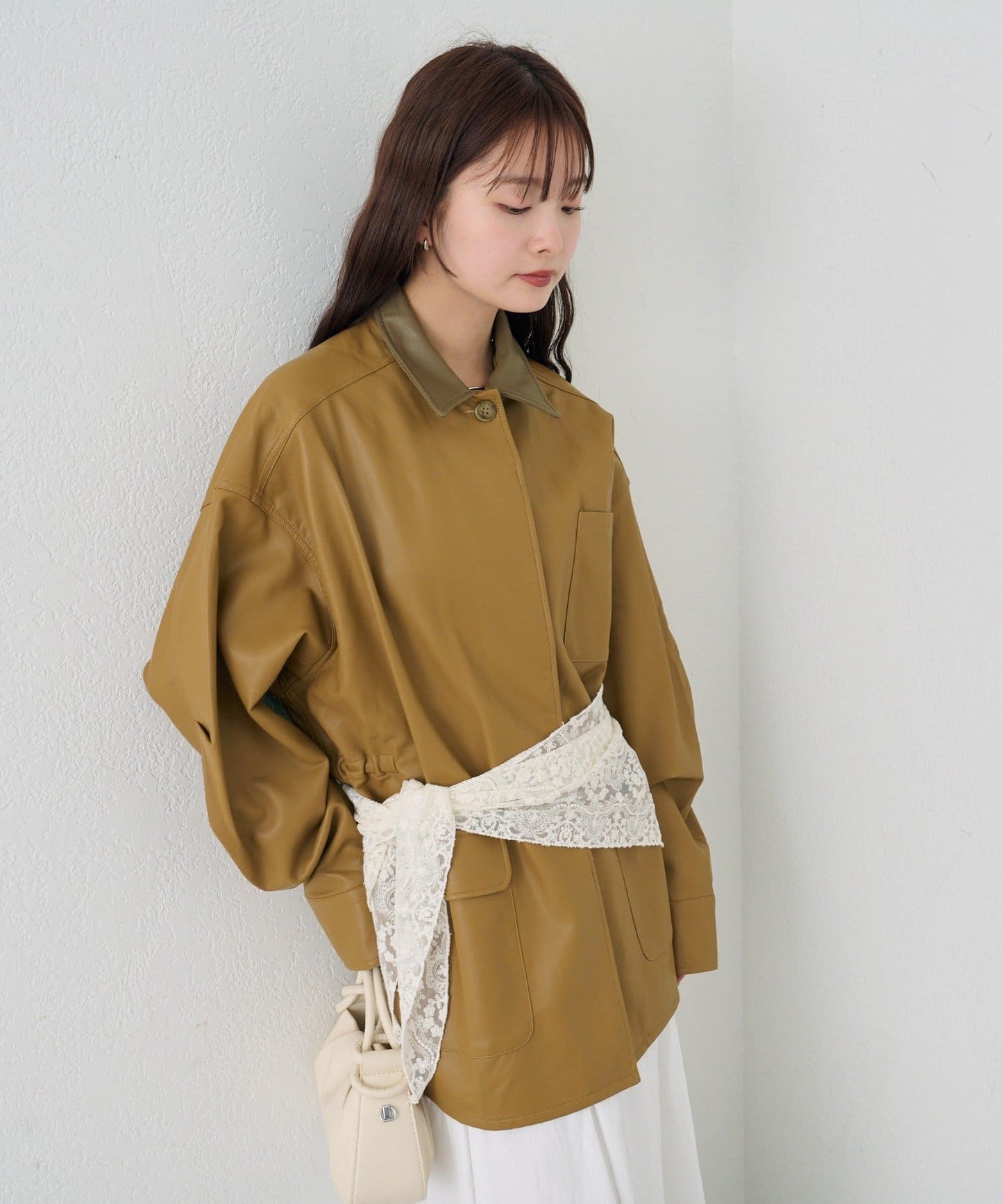 [2件SET] mystic Multi-way lace layered jacket - Image 26