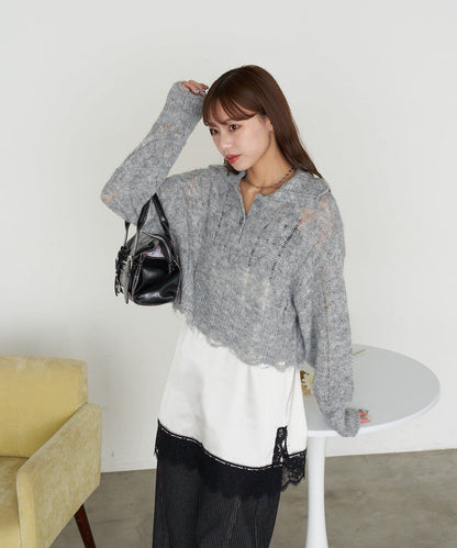 CIAOPANIC Lace Shirt Jacket + Cami Dress Set - Image 16