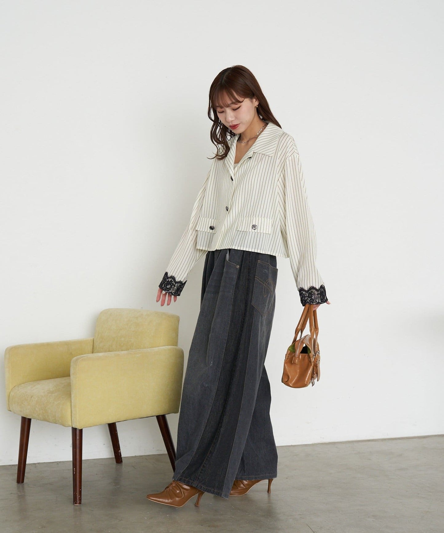 CIAOPANIC Lace Shirt Jacket + Cami Dress Set - Image 20