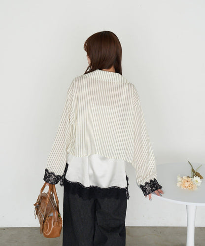 CIAOPANIC Lace Shirt Jacket + Cami Dress Set - Image 5